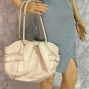 Cream vintage cole haan bag